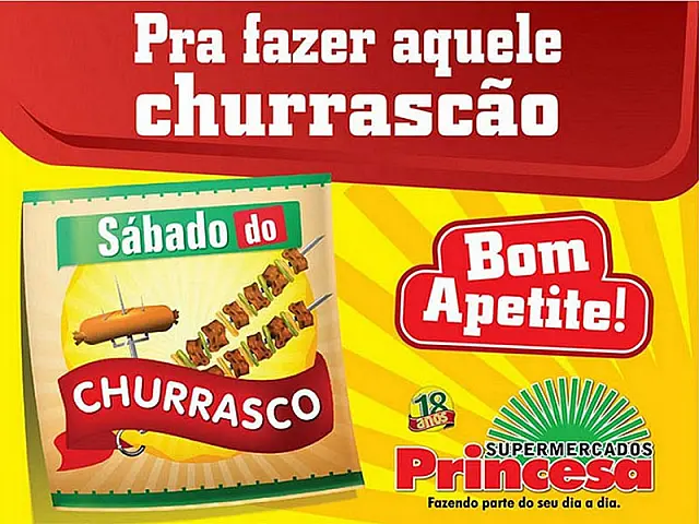 Rede Princesa realiza ofertas imperdíveis neste Sábado do Churrasco