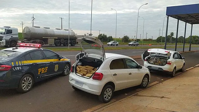 PRF apreende 718 quilos de maconha, 20 quilos de skunk e um revólver em Caarapó