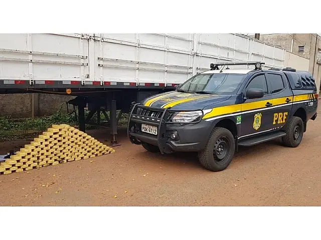 Motorista é preso com 120kg de pasta-base de cocaína na BR-262
