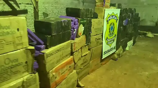 PRF apreende mais de 3 toneladas de maconha em depósito
