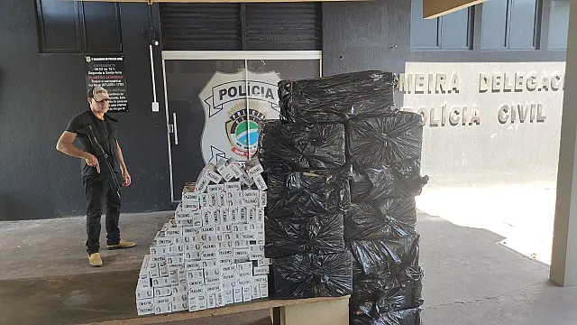 Homem é preso por transportar 6,5 mil carteiras de cigarro contrabandeados do Paraguai
