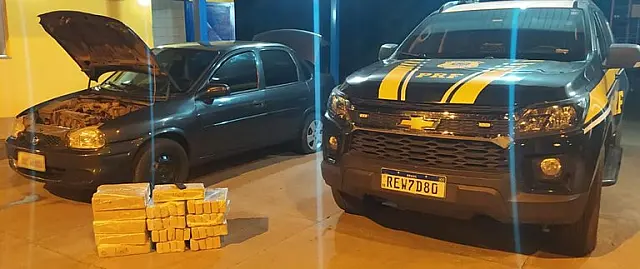 PRF apreende 65 kg de maconha na Capital