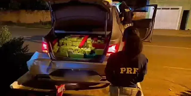 PRF apreende carregamento de maconha