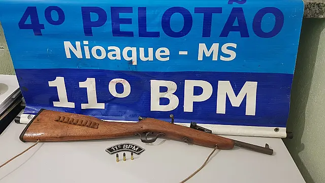 Homem busca arma para tentar matar genro da esposa e é preso em Nioaque