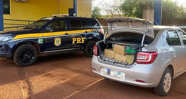 PRF apreende 378 kg de maconha e 11 kg de skunk em Rio Brilhante