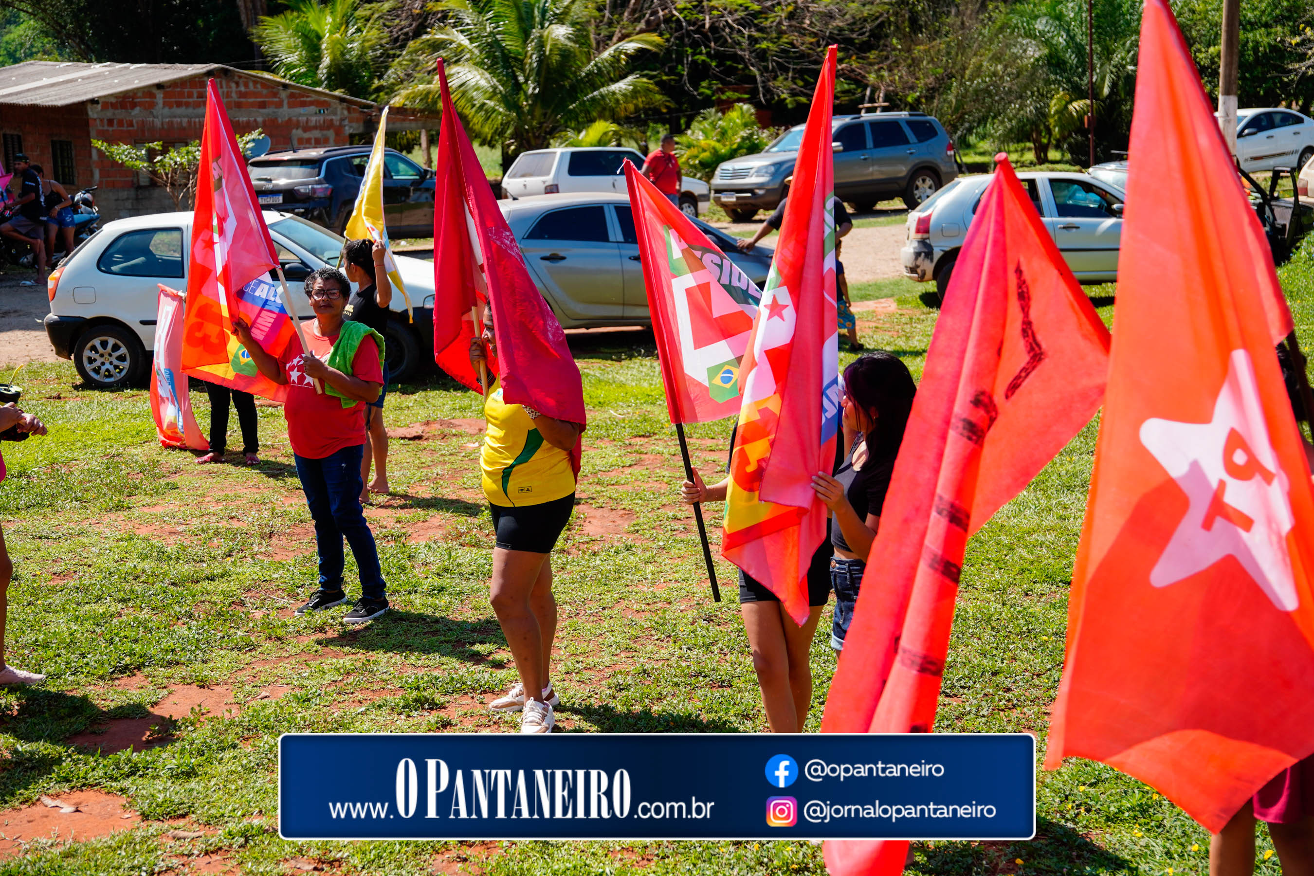 Carreata do Lula em Nioaque - Brejão e cidade O Pantaneiro