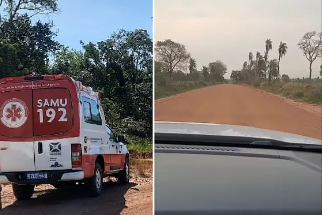 Dupla fica ferida após acidente com makita