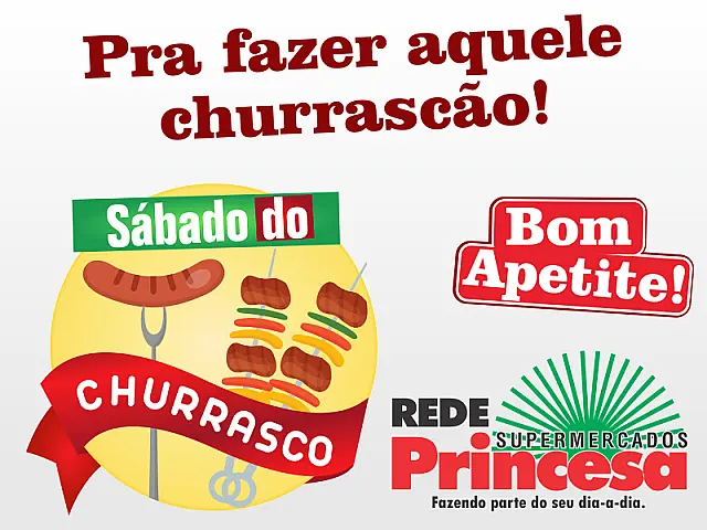 Sábado do Churrasco com mais de 40 itens em oferta