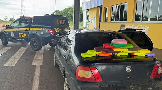Motorista é preso com carga de 16 kg de cocaína na BR-158