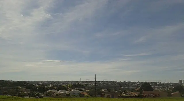 Domingo frio e nublado em Aquidauana, mas com temperaturas em elevação