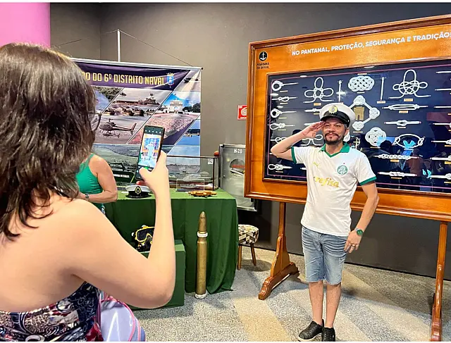 Exposição com acervo da Marinha é montada no Bioparque Pantanal