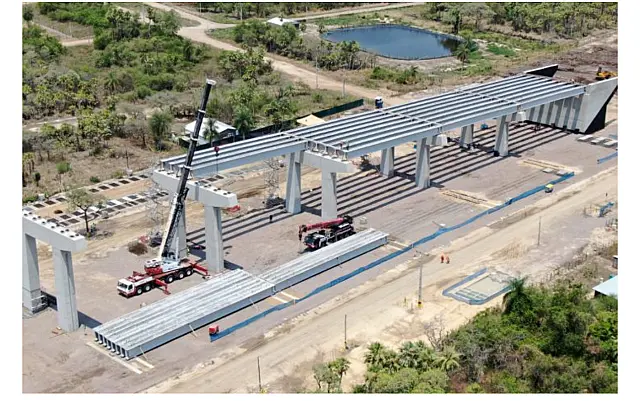 Obra na ponte da Rota Bioceânica que ligará MS ao PY está 43% concluída