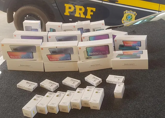 PRF apreende celulares e medicamentos irregulares na BR-163