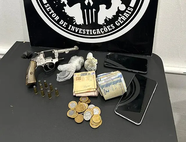 Homem é preso por tráfico de drogas e posse irregular de arma em Aquidauana