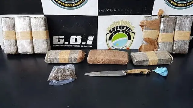 Mulher que cumpria prisão domiciliar é presa por tráfico de drogas