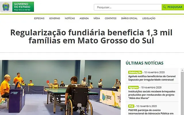 Após falha, sites do Governo de Mato Grosso do Sul voltam ao ar