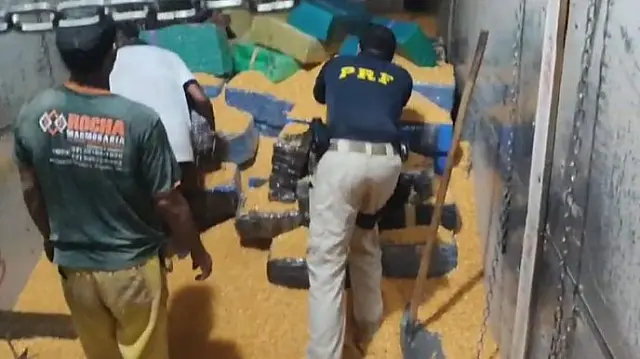 Para pagar dívida, caminhoneiro esconde maconha em carga de milho em MS