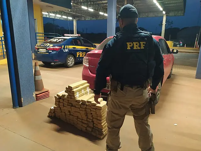 Federais apreendem 101kg de maconha que iriam para a capital
