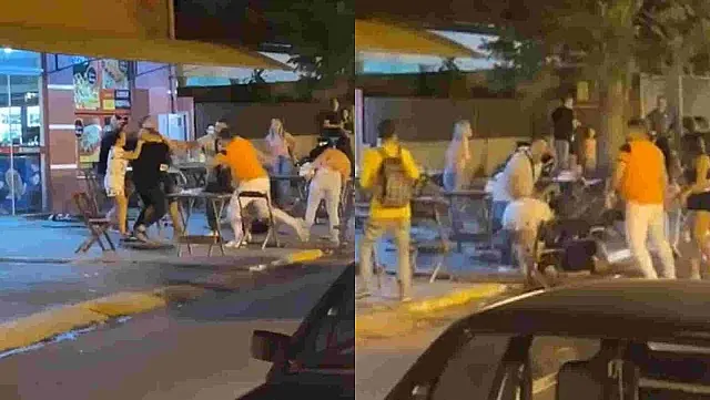 Briga generalizada na frente de pizzaria deixa homem desacordado em MS