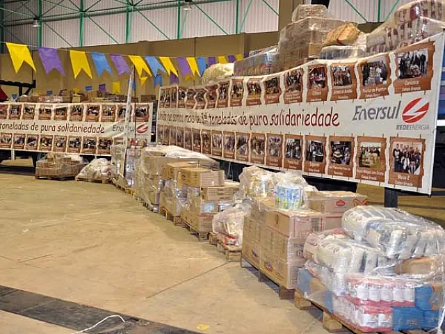 Gincana da Enersul arrecada 34 toneladas de alimentos para AACC/MS