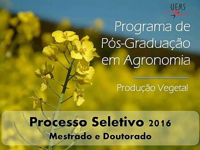 UEMS/Aquidauana encerra hoje inscrições para mestrado e doutorado em Agronomia