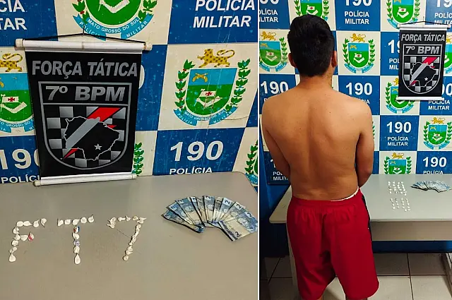 Força Tática prende dono de boca de fumo em Anastácio