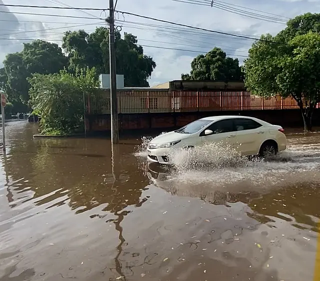 Aquidauana tem aviso de chuva forte com até 100 mm em 24 horas