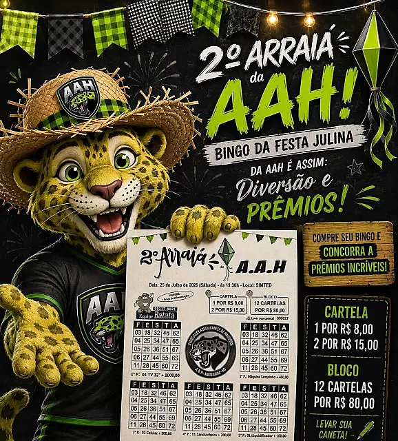 2º Arraiá da AAH promete noite de festa e prêmios em Aquidauana