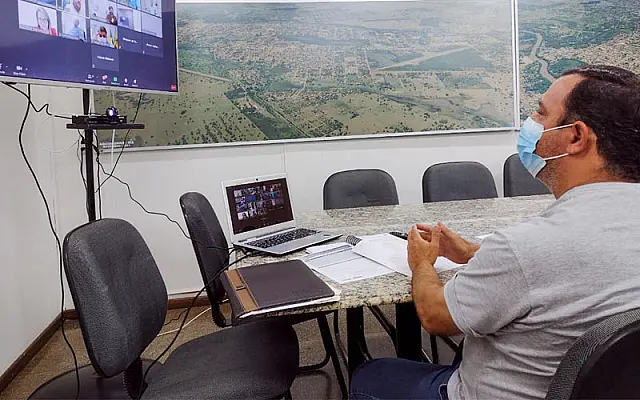 Prefeito Odilon participa de reunião convocada pela Assomasul sobre dúvidas no novo Decreto Estadual