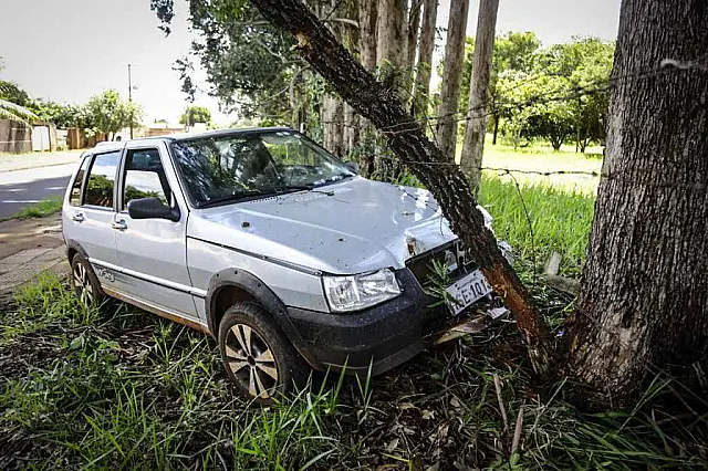 Na Capital, motorista desmaia em crise convulsiva e carro só para em árvore