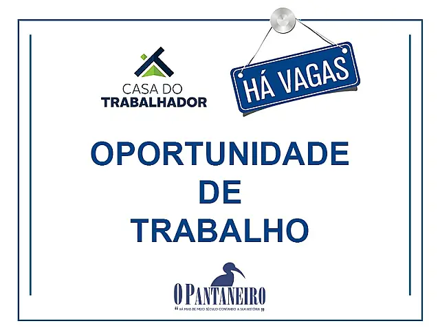 Confira as vagas da Casa do Trabalhador de Aquidauana