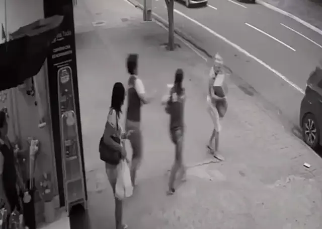 Mulher é levada pela vento no Centro de Campo Grande e vídeo viraliza