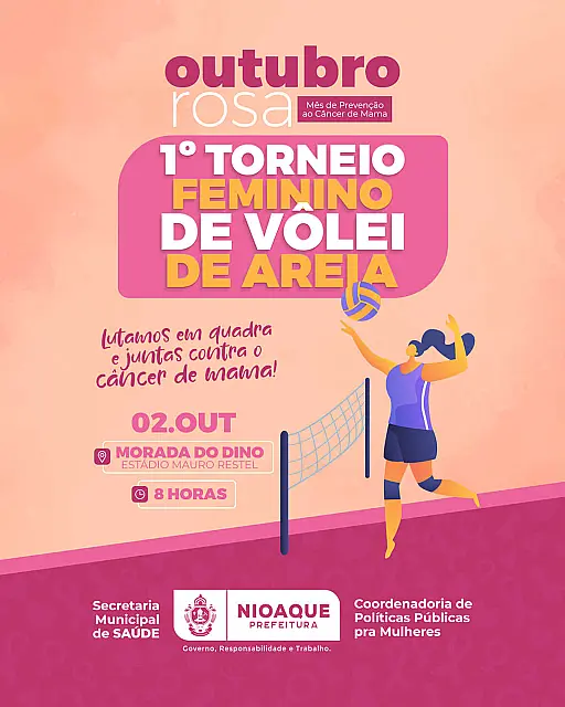 Nioaque promove 1° Torneio Feminino de Vôlei de Areia