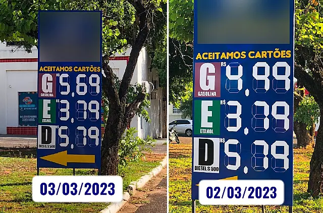 Com retomada de impostos federais, gasolina chega a R$ 5,69 em Aquidauana