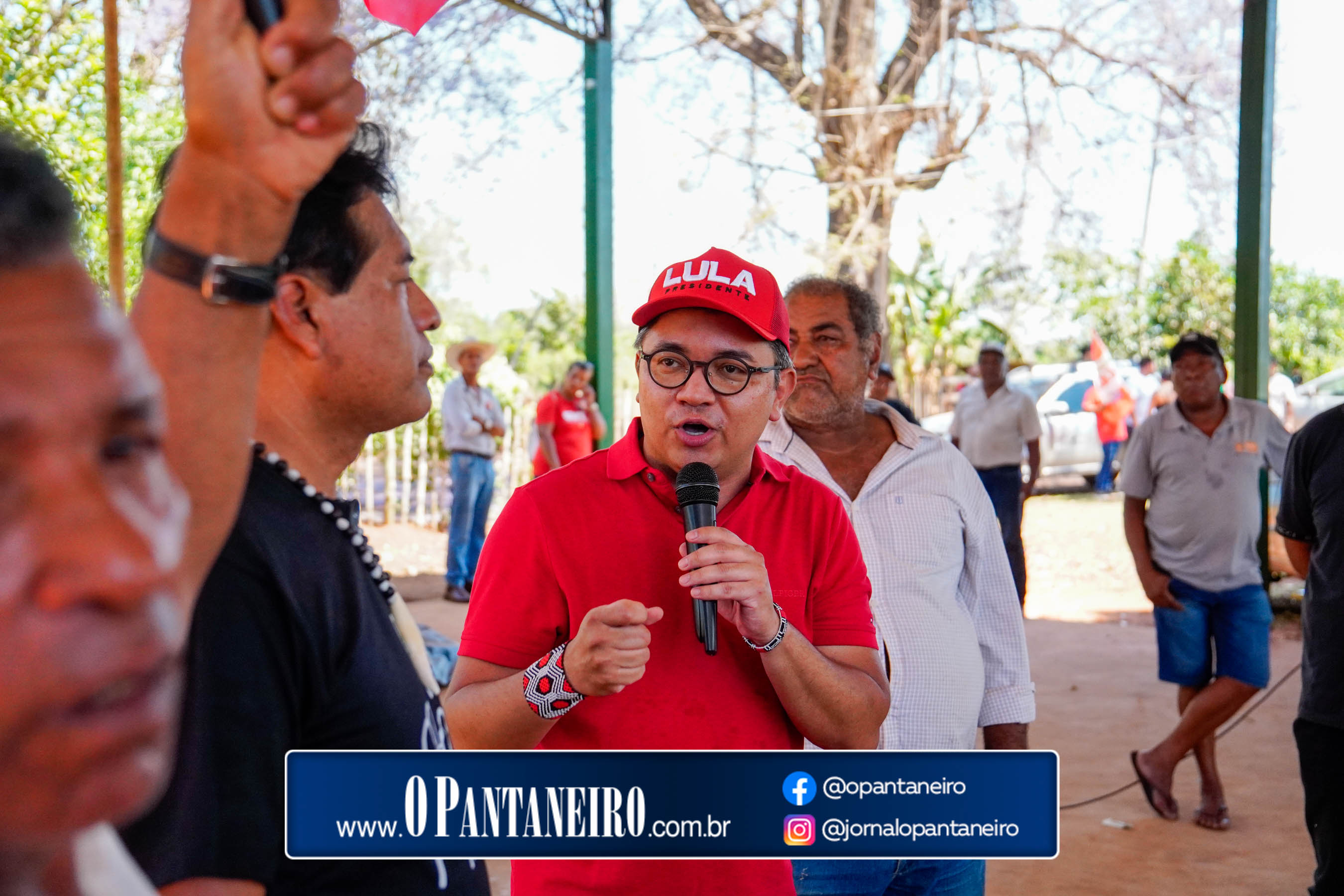 Carreata do Lula em Nioaque - Brejão e cidade O Pantaneiro