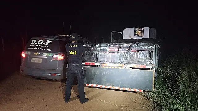 DOF flagra caminhão com 3,6 toneladas de maconha e prende suspeito