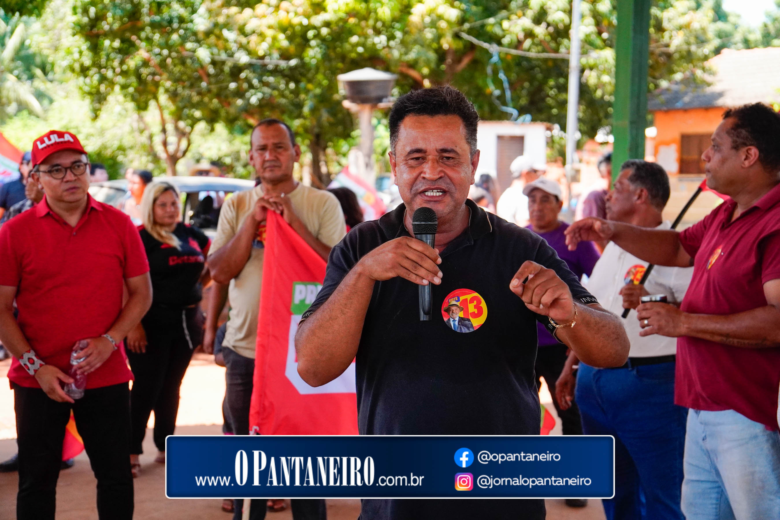 Carreata do Lula em Nioaque - Brejão e cidade O Pantaneiro