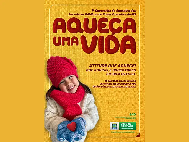 Campanha "Aqueça Uma Vida" arrecada doações por todo o estado