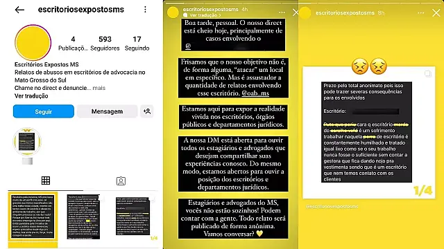 Rotina de assédios em escritórios de advocacia é exposta nas redes sociais