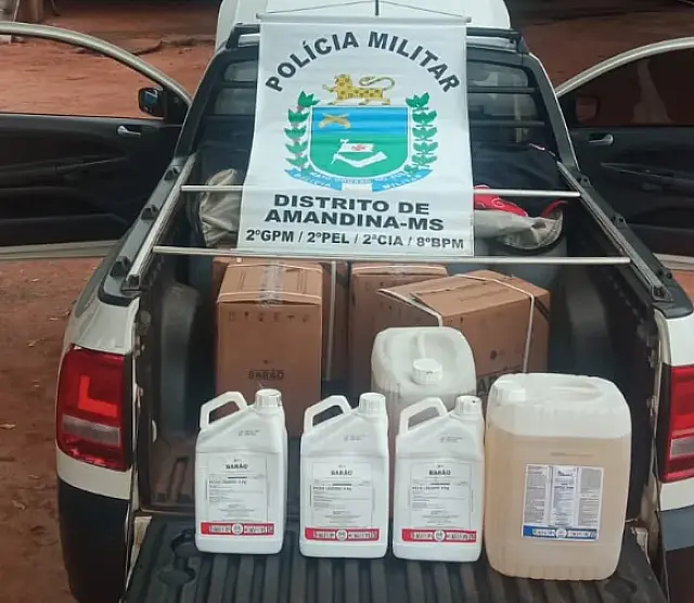 PM apreende agrotóxicos com nota fiscal falsa