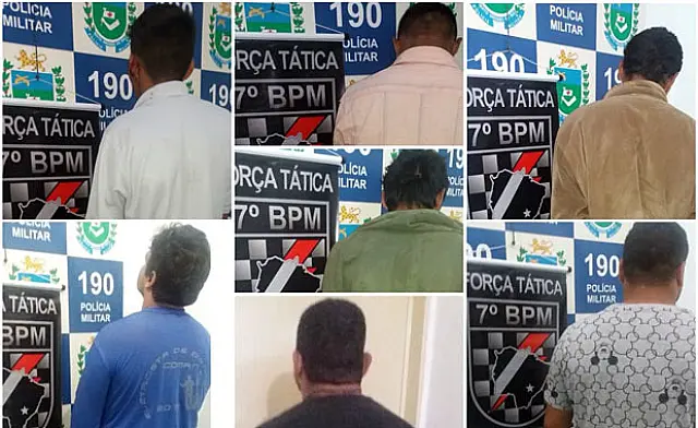 Força Tática da PM prende 7 foragidos durante o final de semana em Aquidauana e Anastácio