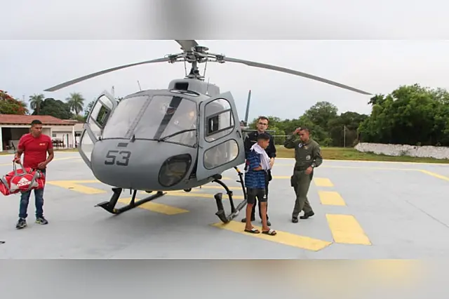 Com ombro fraturado, criança é resgatada pela Marinha em Corumbá