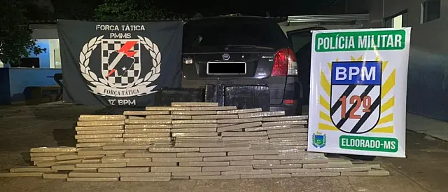 PM apreende mais de 417 kg de maconha em Eldorado