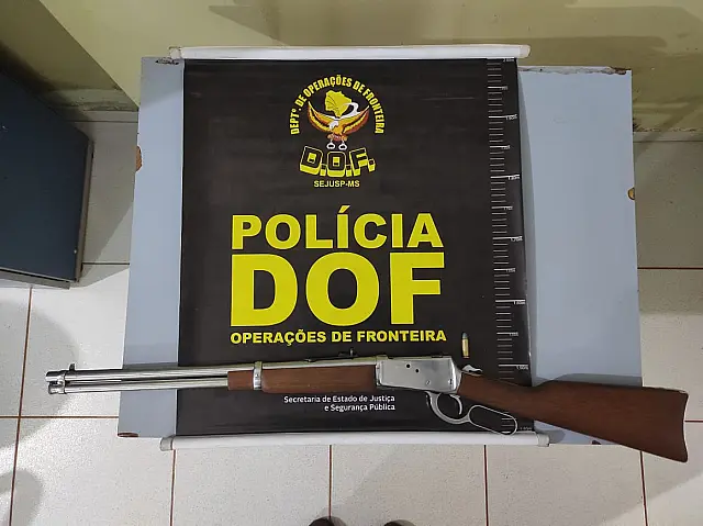 Policiais do DOF recuperam carabina roubada durante fiscalização em Angélica