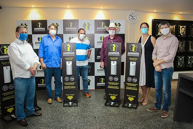 Assomasul distribui totens com álcool em gel entre os municípios de MS