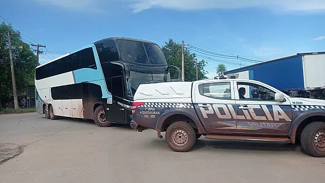 PM apreende 1,4 kg de cocaína em ônibus interestadual em Corumbá