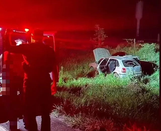 Traficantes batem carro durante perseguição em área rural de Ivinhema