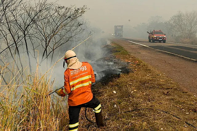 Bombeiros de Santa Catarina também auxiliarão equipes de MS no Pantanal