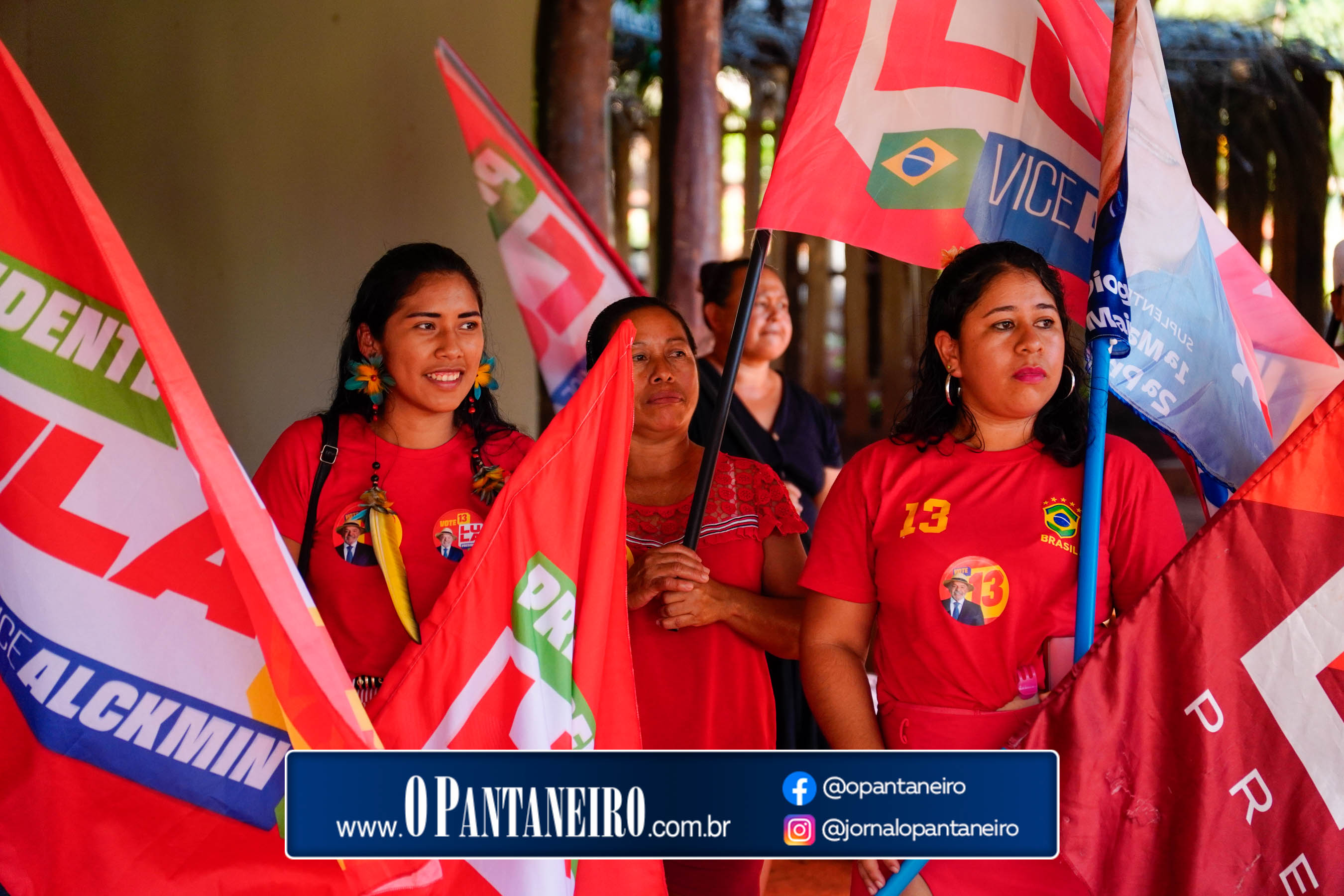 Carreata do Lula em Nioaque - Brejão e cidade O Pantaneiro