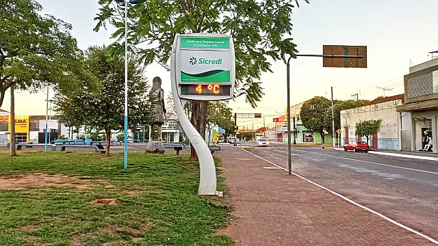 Mínima chega a 4°C às 6h em Aquidauana e a quarta-feira é o dia mais frio do ano